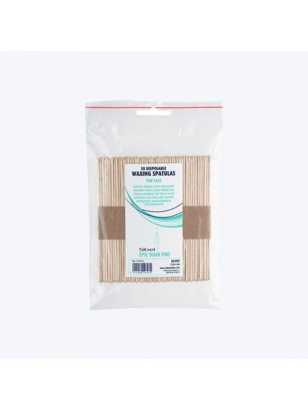 Sachet de 50 spatules en bois épilation visage 11cm - Sibel SibelÉpilation